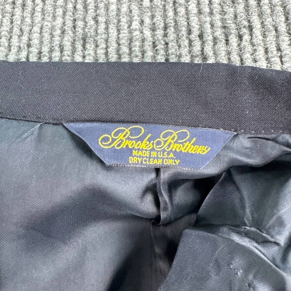 Brooks Brothers Makers Brooksease Blazer 41R Navy Wool USA Ivy Prep Sack Coat